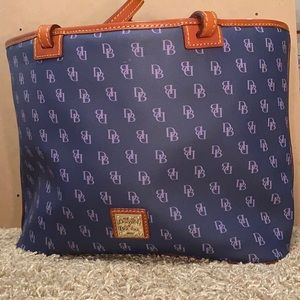 deep blue dooney and bourke shoulder bag